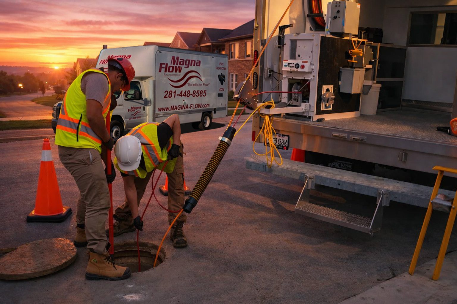 CCTV pipeline inspection