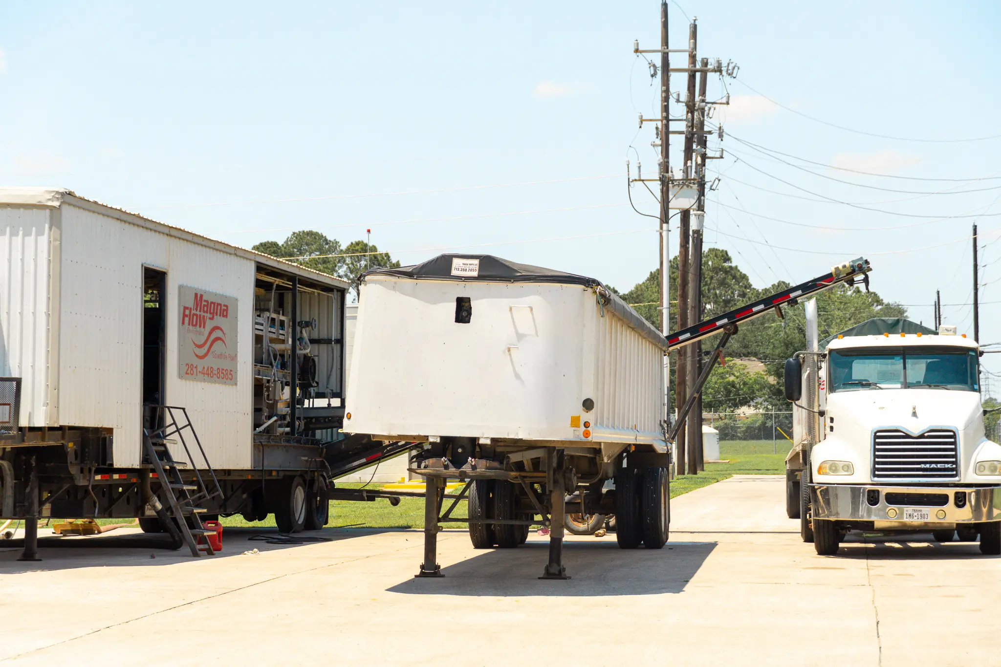 Mobile belt press rental and sludge dewatering support in Houston